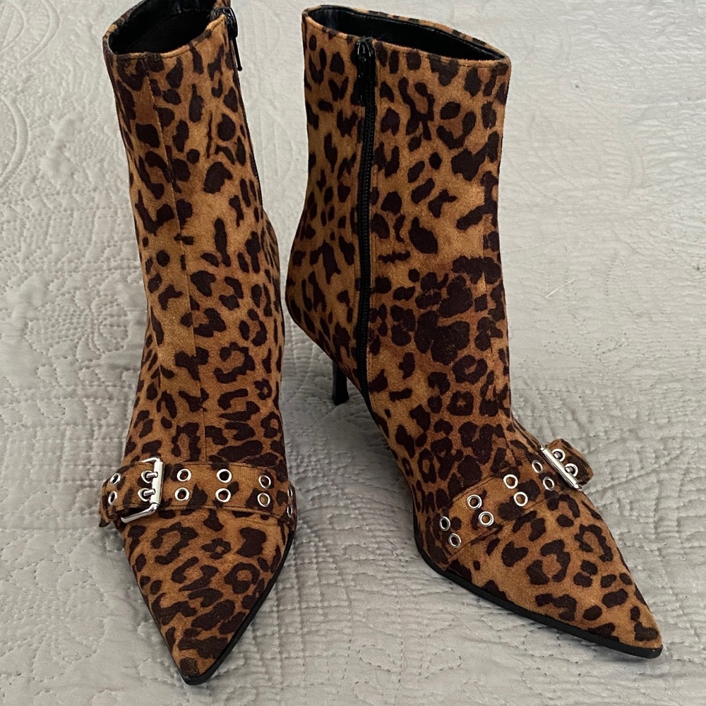 Madden Girl Leopard Heeled Boots